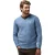Trui State of Art blauw gemeleerd v-hals