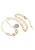 Gaya Ketting  goud / lichtgroen / wit