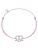 Glanzstücke München Armband  pink / zilver