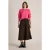 White Stuff Jenna Cord Tiered Skirt Black Print