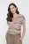 Geisha Top 62333-20 T-shirt Korte Mouw 602 Aqua/camel/sand