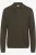Brax Poloshirt lange mouw olijfgroen, Effen