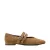Graceland suèdelook ballerina’s met studs – camel
