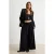 TRENDYOLMİLLA Dames Zwart Effen Wijde pijp Normale taille Broeken