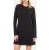 The Kooples Short Dress With Long Sleeves Black