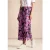 Street One Dames Broek met wijde pijpen en print in Pink