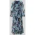 Oui maxi-jurk met ruches en knoopsluiting