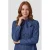 Anytime denim blouse met strikdetail dark blue