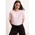 TRENDYOLMİLLA Dames Roze Effen Driekwart mouw Regular fit T-shirts