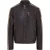 Heren gestreepte Cafe Racer Biker leren jas – Alta