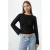 MANGO TEEN gebreide top – zwart