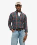 Superdry Mannen Vintage Geruit Overhemd van Biologisch Katoen Groen
