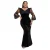 Strakke damesjurk Goddiva Scalloped Lace & Velvet