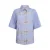 Tramontana gestreepte blouse met borduursels – blauw