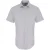 Premier Heren Rekken Pasvorm Poplin Korte Mouwen Shirt (Zilver)