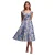 Damesjurk Goddiva Floral Print A-Line Midi