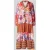 miss goodlife midi-jurk van viscose met V-hals model ‘Wild Flower’