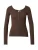 PIECES Shirt ‘PCKITTE’  chocoladebruin