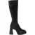 I Saw It First Retro platformlaarzen tot aan de knie voor dames (Zwart)