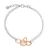 Orphelia ‘Maliya’ Dames 925 Sterling Zilveren Armband – Zilver/Roos ZA-7388