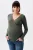 Noppies maternity ribgebreide zwangerschaps- en voedingslongsleeve Sara olijfgroen