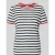Jake*s Casual T-shirt met streepmotief en ronde hals