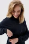 Noppies maternity zwangerschaps- en voedingssweater Lesy donkerblauw