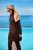Bruine volledige dekking tule detail bescheiden badmode Burkini-set