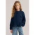 WE Fashion blouse met ruches – donkerblauw