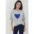 Bedrukt Crew Neck Verhoogd Sweatshirt