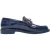 Chanel loafers met glanzend logo in blauw lakleer van kalfsleer