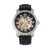 Reign Kahn automatisch skelet horloge met leren band