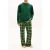 Tommy Hilfiger Ls Pj Relaxed Flannel Set Orn Green/green Reiker Tarten