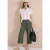 3/4-broek met Wide Leg pijpen van mousseline