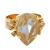 Otazu gold plated ring met Swarovski Kristallen Orchid