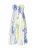IZIA Zomerjurk ‘Festival’  blauw / appel / wolwit
