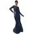 Damesjurk Goddiva Sheer Diamond Design Sequin Maxi