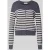 Christian Berg Woman Vest van viscosemix met strepenpatroon