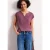 Street One Dames Shirt met losse schouders en gespleten hals in Roze