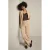 LOLALIZA wide leg corduroy broek – beige