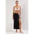 TRENDYOLMİLLA Dames Zwart Effen Maxi Bodycon Kokerrok- rok Rokken