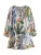 Next Jurk  crème / navy / bruin / geel / groen / oranje