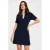 Morgan korte jurk – marineblauw