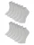 Crea Socks Enkelsokken ‘Regular Socks White’  wit