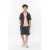 No Way Monday T-shirt met backprint roze
