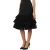 Moschino Inside Out Viscose Satin Skirt Black
