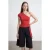 Slim Fit Off-Shoulder Jersey Blouse met Strikdetail