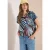 Cecil Dames Blouse met hangende schouder en structuur in Groen