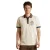 Poloshirt Aeronautica Militair creme normale fit embleem