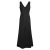 V-hals Jurk met Splitzoom Dames Haris Cotton Essentials